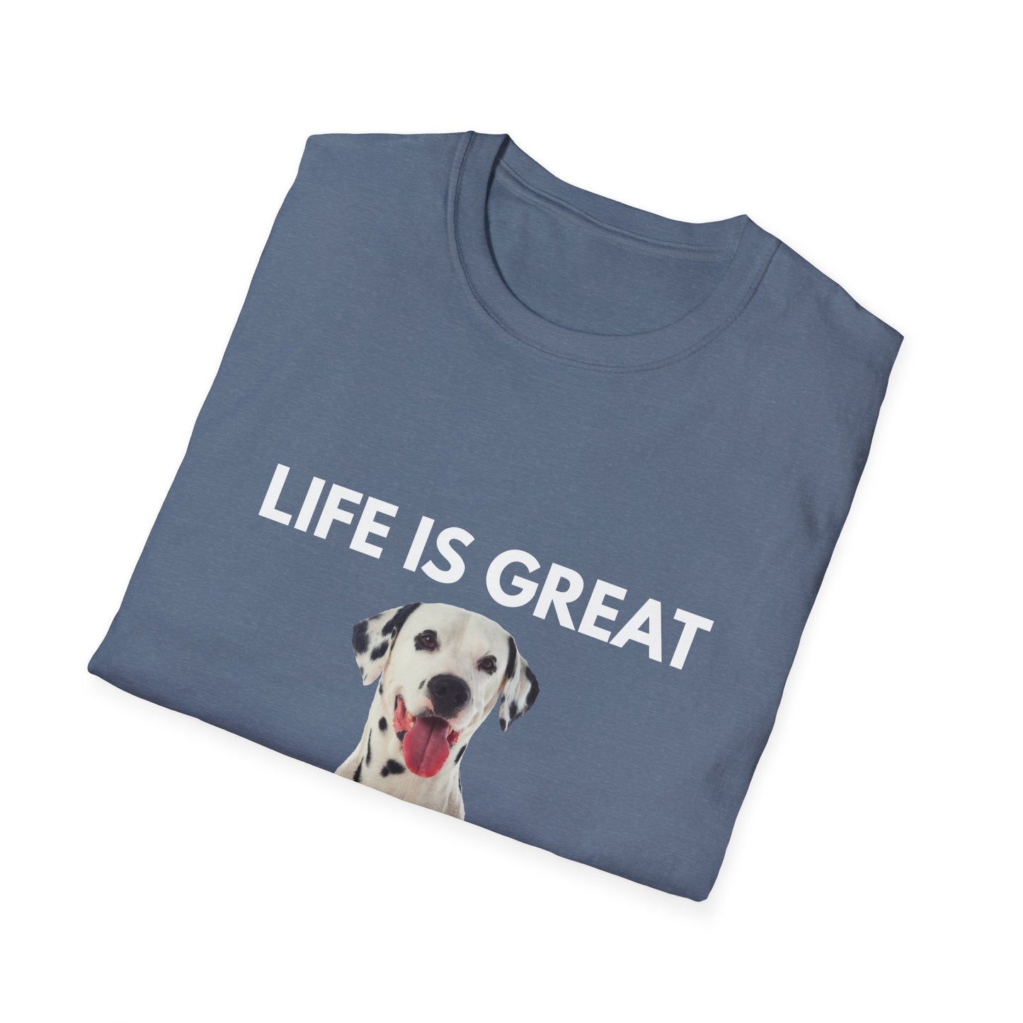 Dalmatian Dog T‑Shirt — Cute Dalmatian Portrait Tee for Dog Lovers