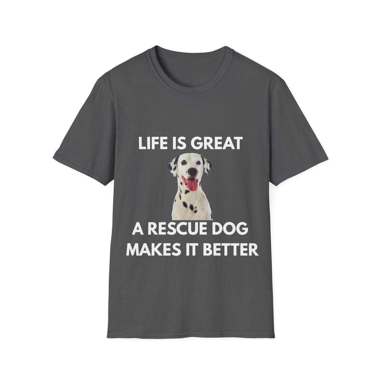 Dalmatian Dog T‑Shirt — Cute Dalmatian Portrait Tee for Dog Lovers