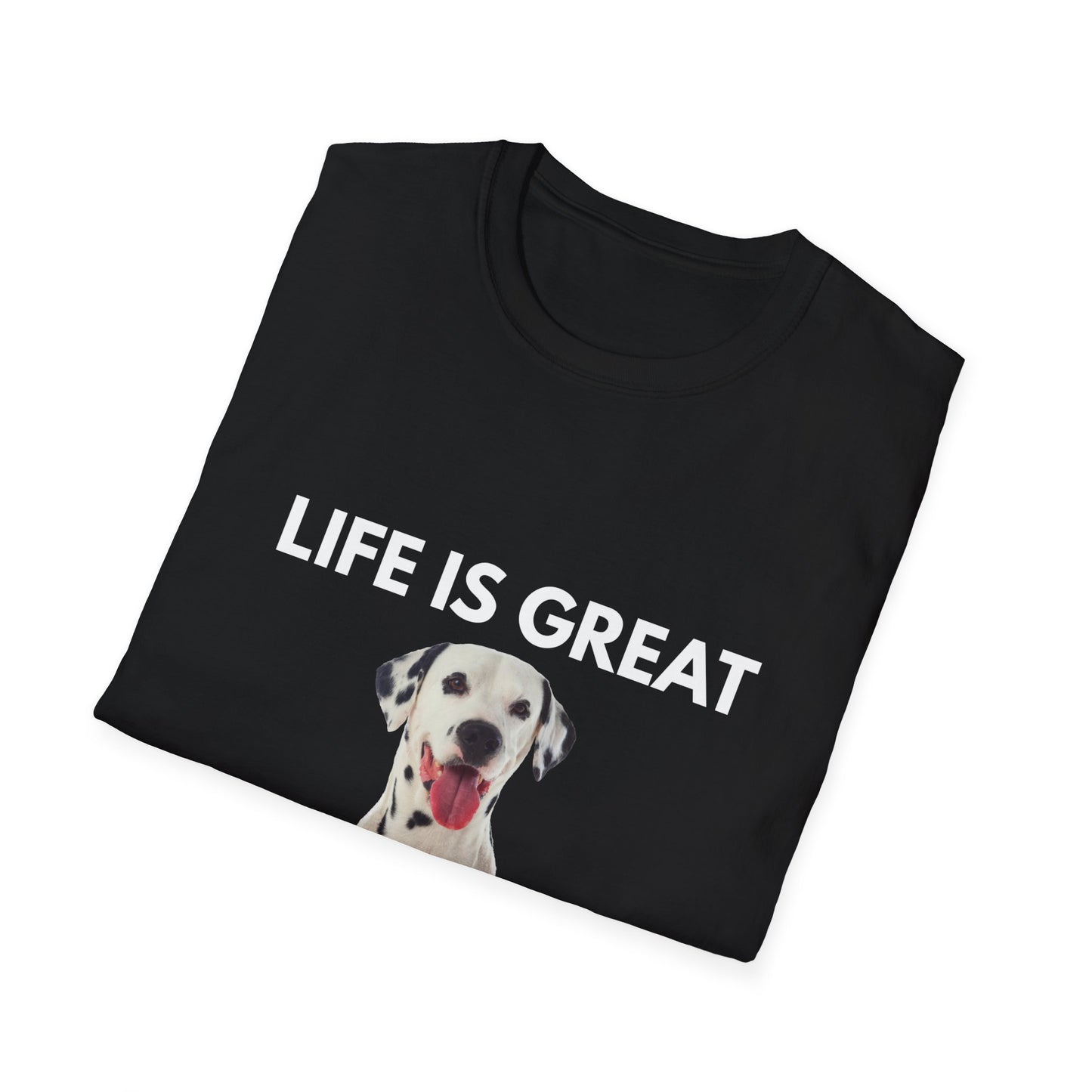 Dalmatian Dog T‑Shirt — Cute Dalmatian Portrait Tee for Dog Lovers