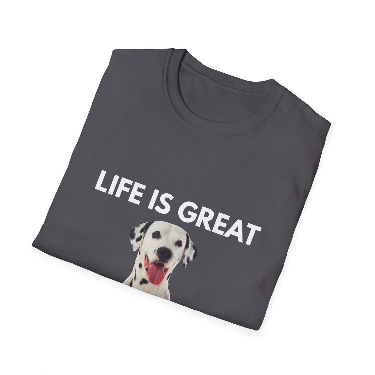 Dalmatian Dog T‑Shirt — Cute Dalmatian Portrait Tee for Dog Lovers