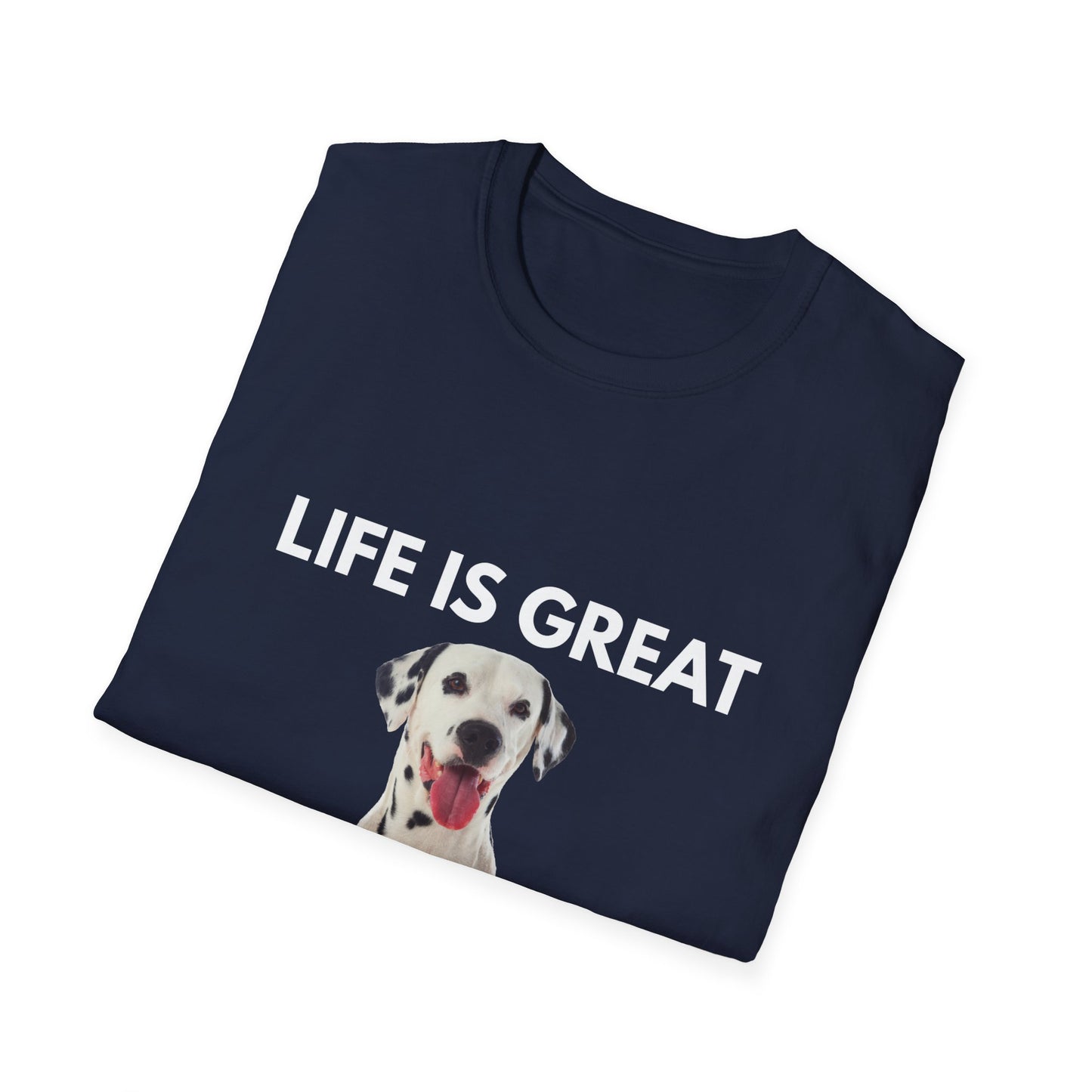 Dalmatian Dog T‑Shirt — Cute Dalmatian Portrait Tee for Dog Lovers