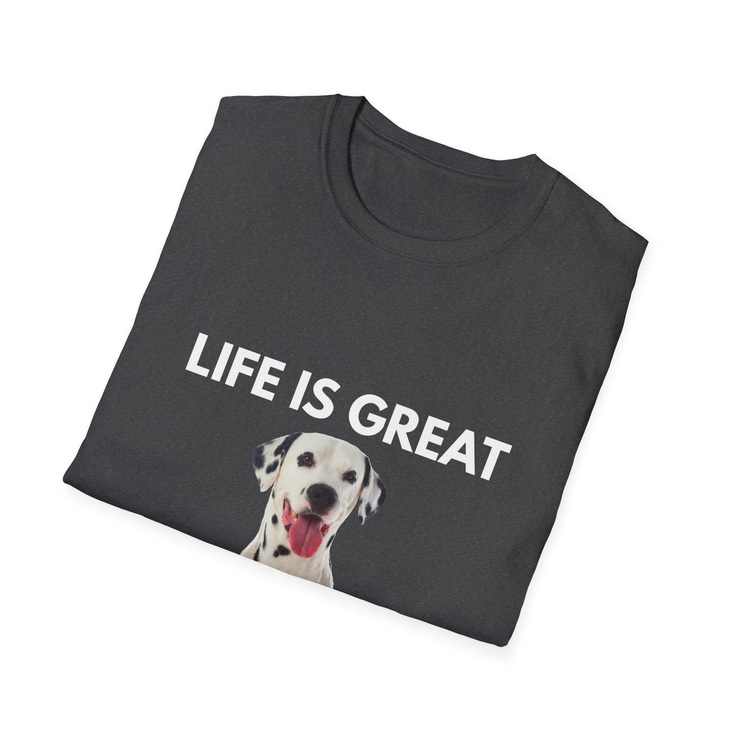Dalmatian Dog T‑Shirt — Cute Dalmatian Portrait Tee for Dog Lovers