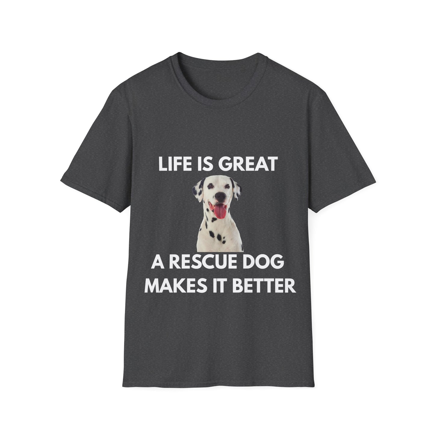 Dalmatian Dog T‑Shirt — Cute Dalmatian Portrait Tee for Dog Lovers