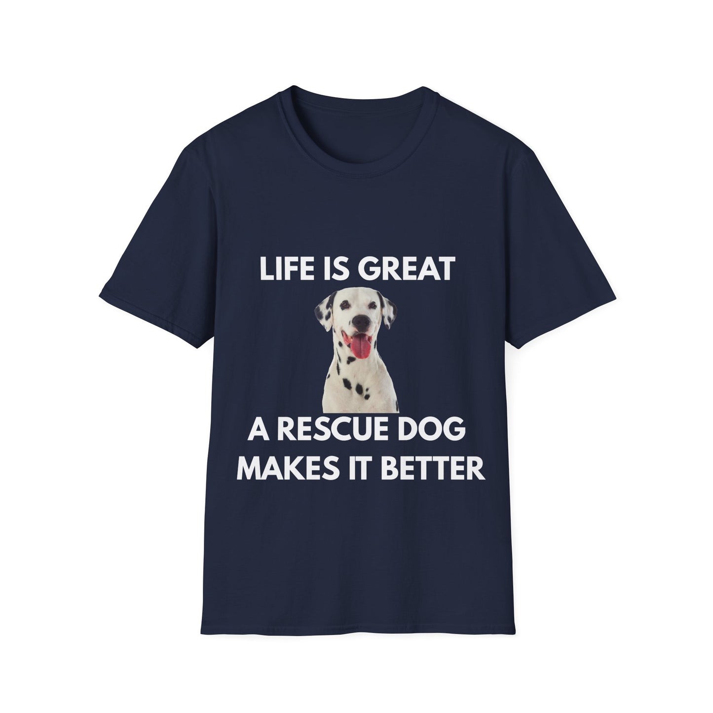 Dalmatian Dog T‑Shirt — Cute Dalmatian Portrait Tee for Dog Lovers