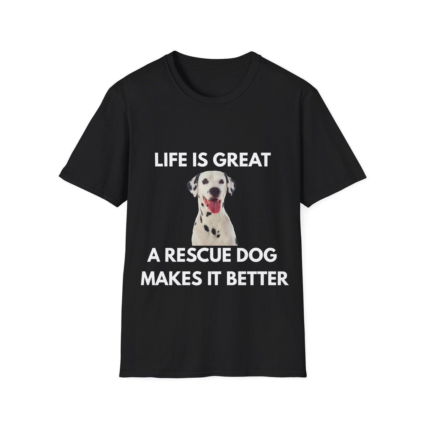 Dalmatian Dog T‑Shirt — Cute Dalmatian Portrait Tee for Dog Lovers